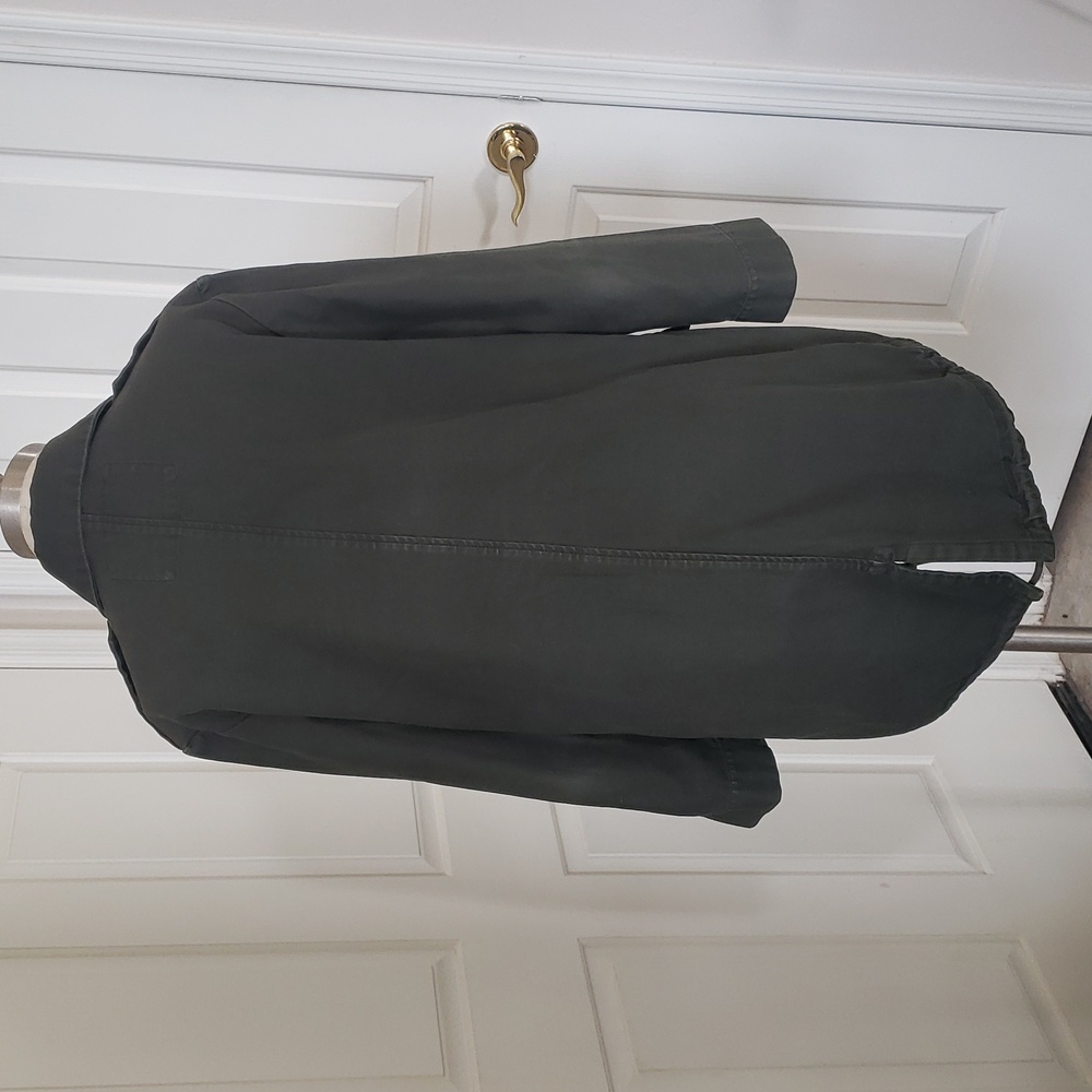 H&M Olive Green Lightweight Utility Field Jacket Oversized Minimalist Size 0P - Picture 5 of 11